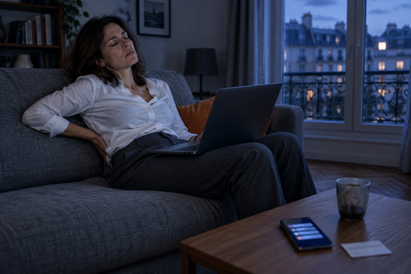 Le soir, je m’écroule sur le canapé… et je culpabilise