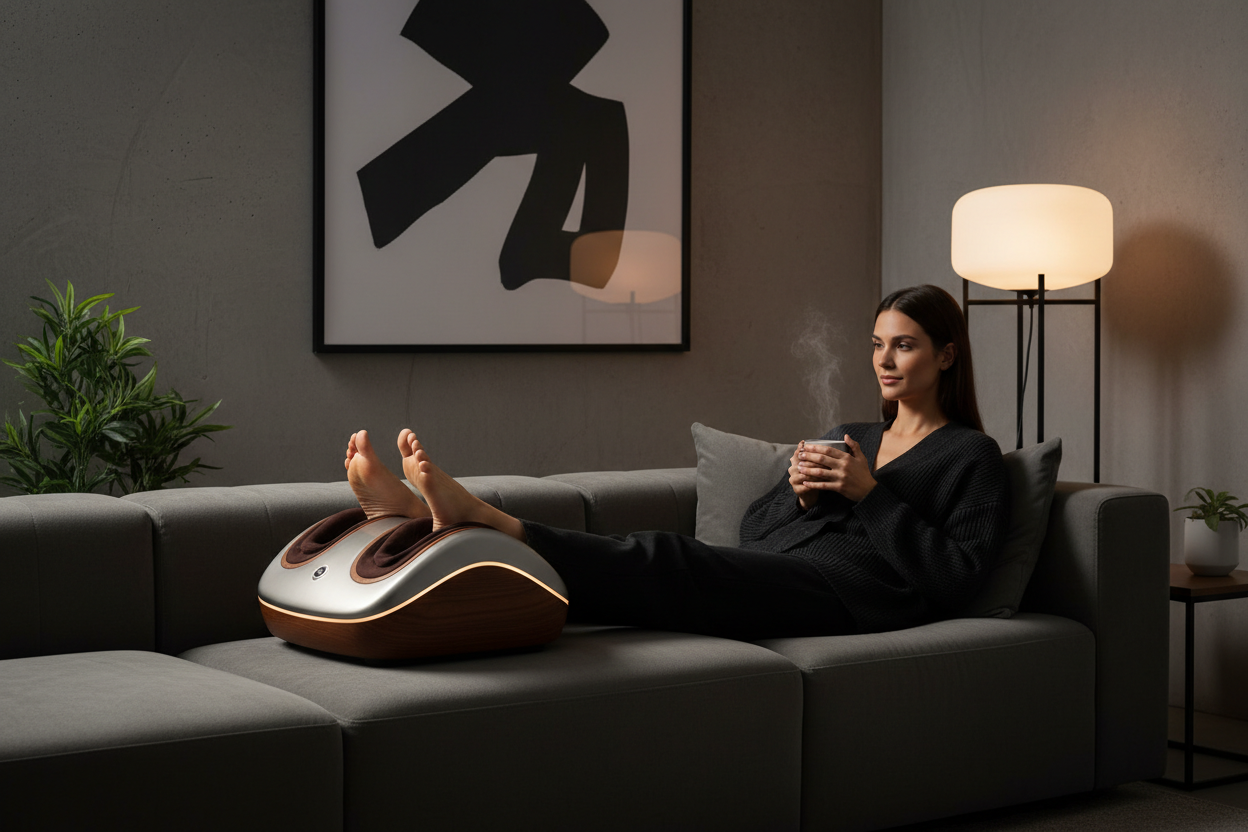 Masseur pieds ergonomique - détente après une longue journée